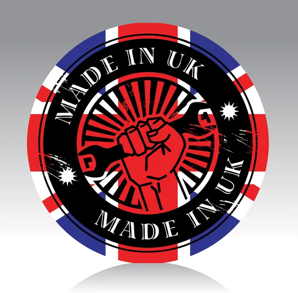 Made in uk label — Stock Vector