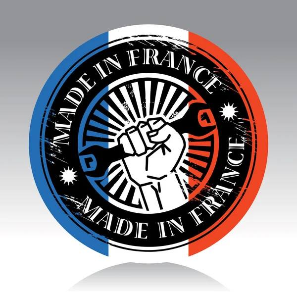 Etiqueta Made in France — Vector de stock