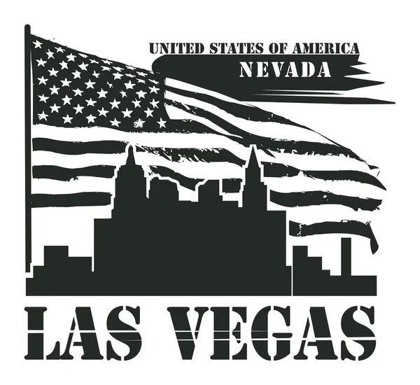 Stamp or label with name of Nevada, Las Vegas Stock Vector by ©_fla