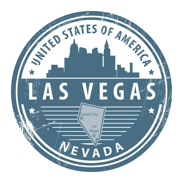 Nevada, Las Vegas stamp — Stock Vector