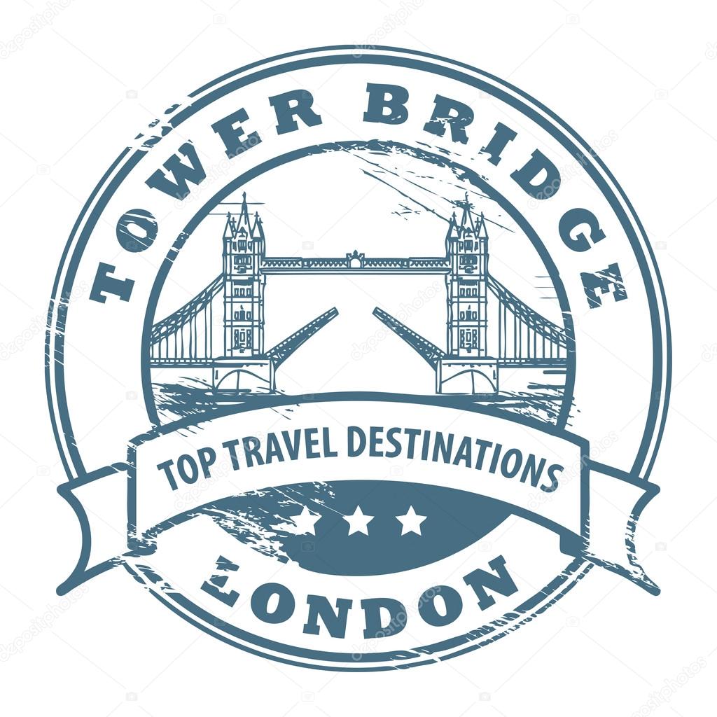 London, Tower Bridge stamp