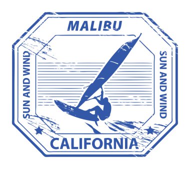 Malibu, Kaliforniya damgası
