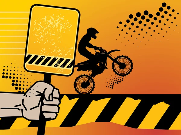 Fondo de Motocross — Vector de stock