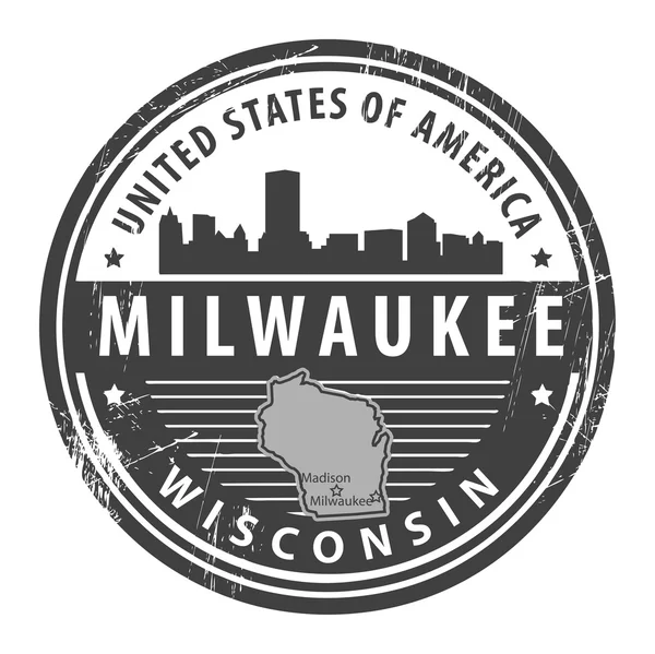 Wisconsin, Milwaukee — Stok Vektör