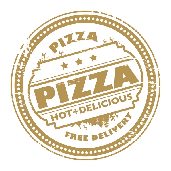 Pizza stempel — Stockvector