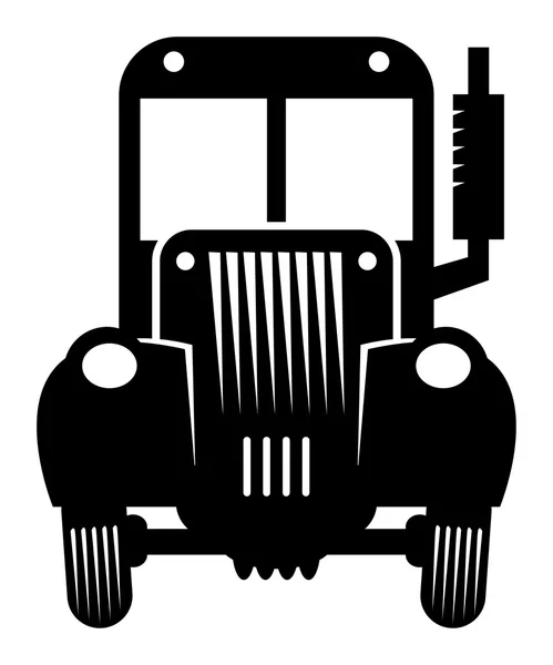 Tractor retro — Vector de stock