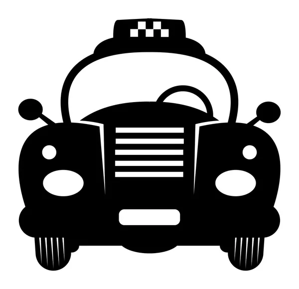 Taxi coche retro — Vector de stock