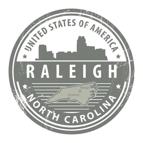 North Carolina, Dallas stamp - Stok Vektor
