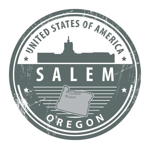 Орегон, Салем — стоковый вектор