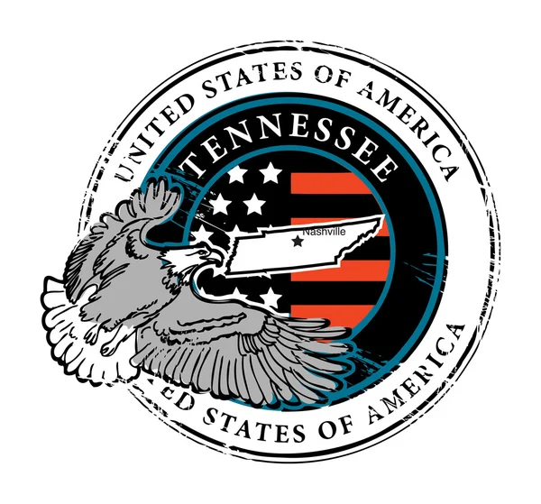 Timbru Tennessee — Vector de stoc