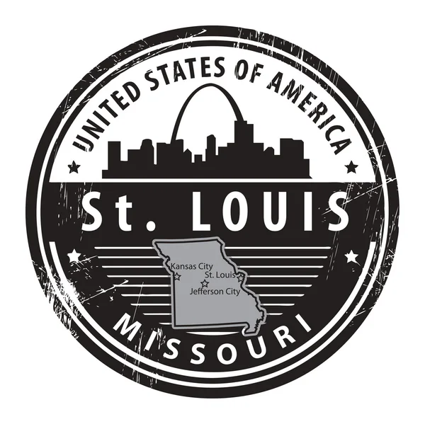 Missouri, st. louis razítka — Stockový vektor