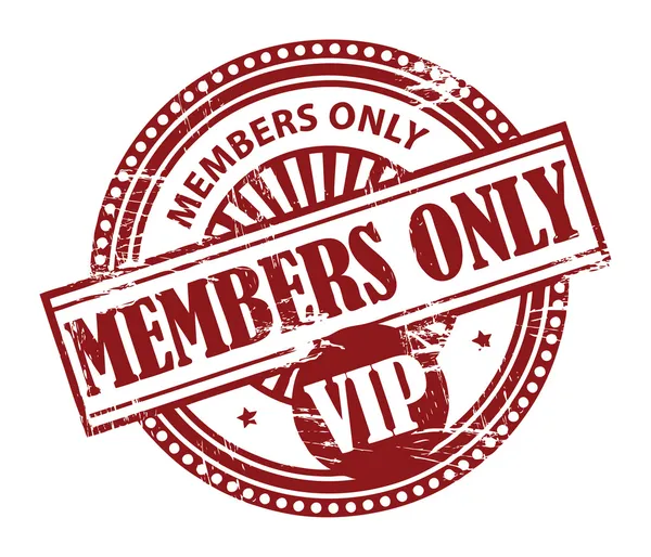 Membres seulement, timbre VIP — Image vectorielle