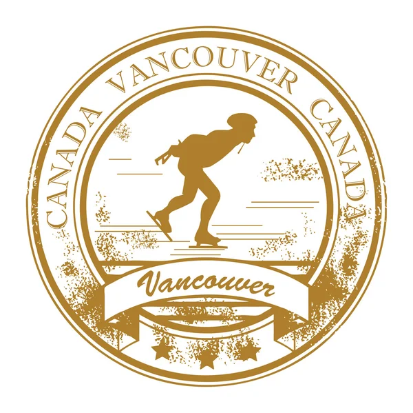 Vancouver, Kanada-bélyegző — Stock Vector