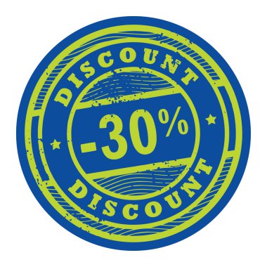 indirim 30 damgası