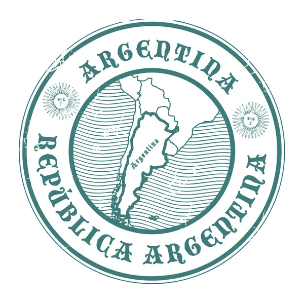 Argentina stamp — Stock Vector