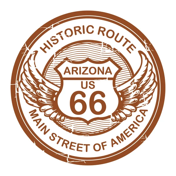 Historic Route 66, Arizona — Stock Vector