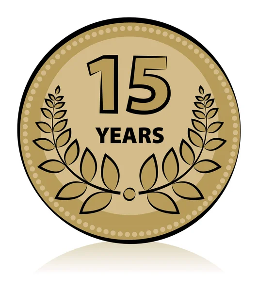 15 aniversario — Vector de stock