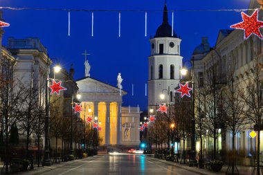 Vilnius at night, Christmas