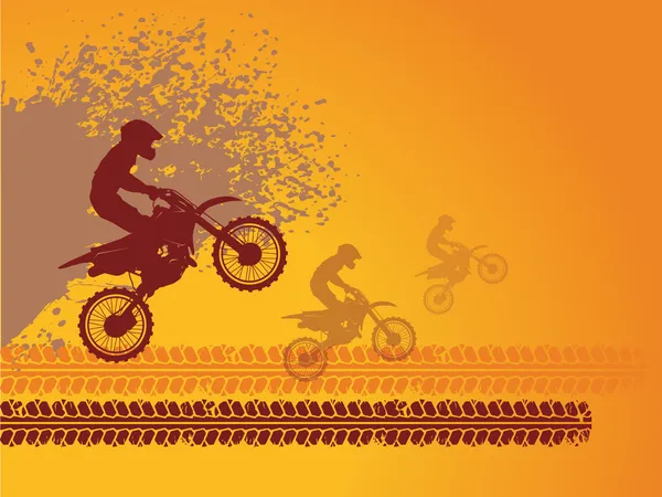 Hintergrund Motocross — Stockvektor