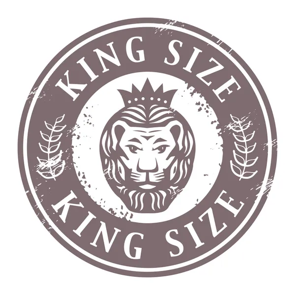 王のサイズのスタンプ — ストックベクタ