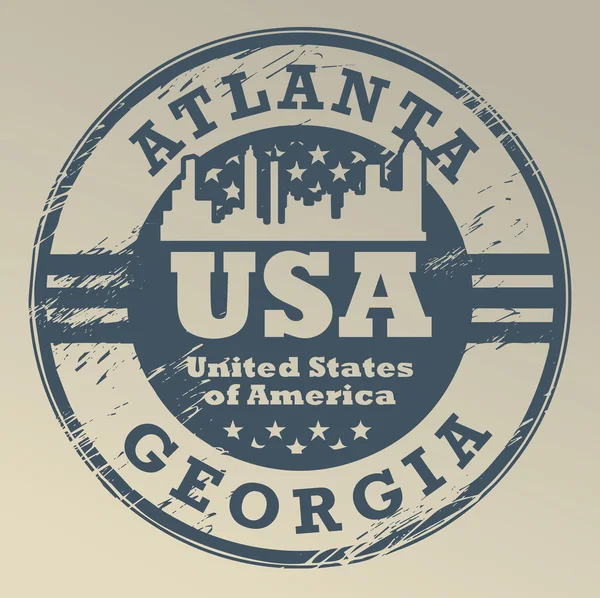 Georgia, Atlanta stamp — Stock Vector