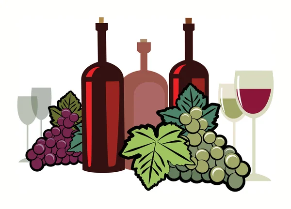 Wine list design — Stock Vector