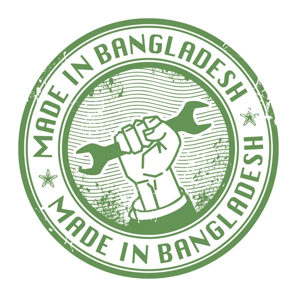 Hecho en Bangladesh sello — Vector de stock