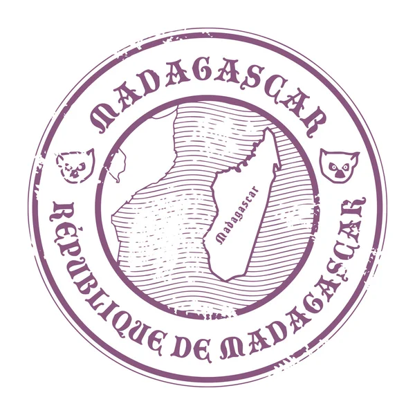 Madagaskar stempel — Stockvector