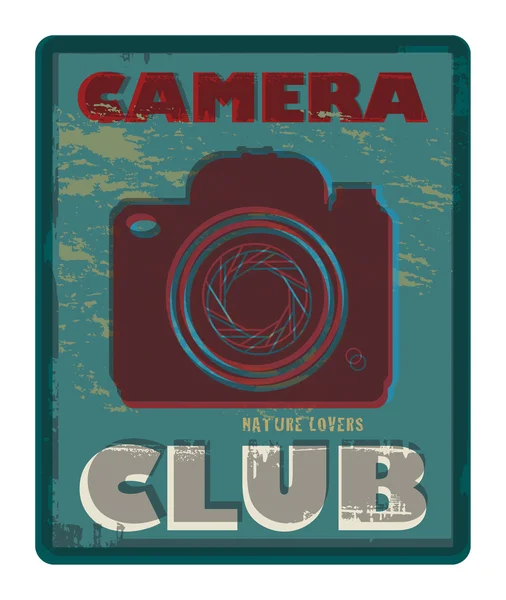 Camera Club resumo — Vetor de Stock