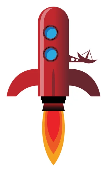 Ретро-ракета — стоковый вектор