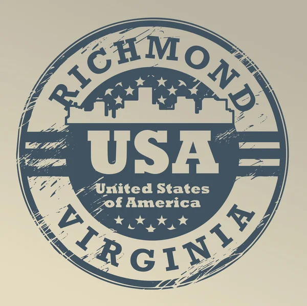 Virginia, richmond razítko — Stockový vektor