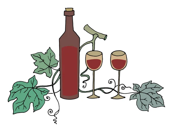 Wine design elements — Stock Vector