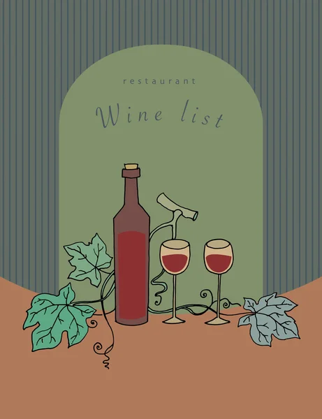 Elementos de diseño del vino — Archivo Imágenes Vectoriales