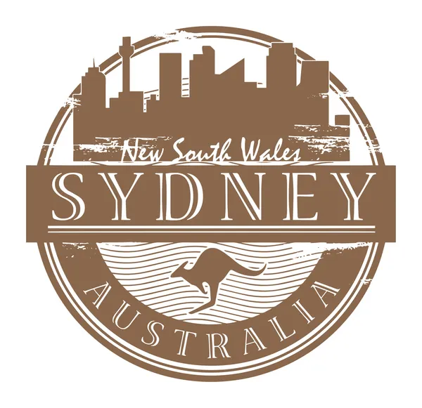 Sydney, Australie timbre — Image vectorielle