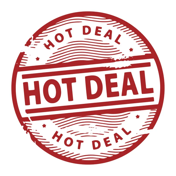 Francobollo Hot deal — Vettoriale Stock