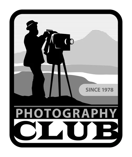 Etiqueta Club Fotografía — Vector de stock