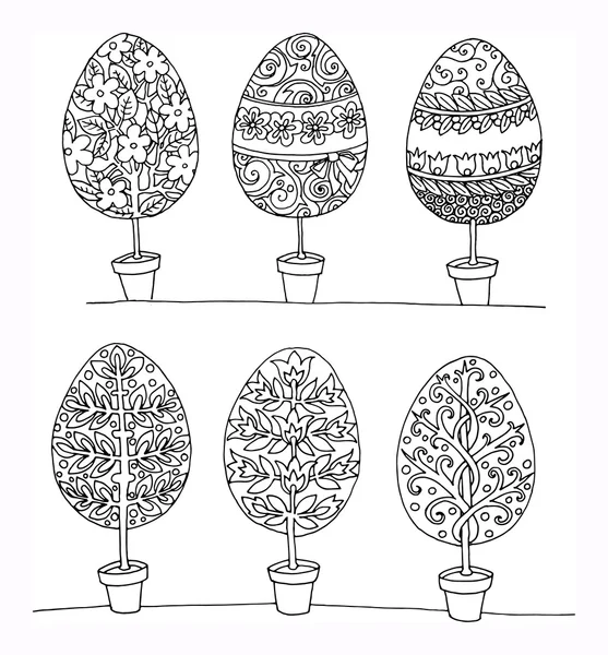 Huevos de Pascua — Vector de stock