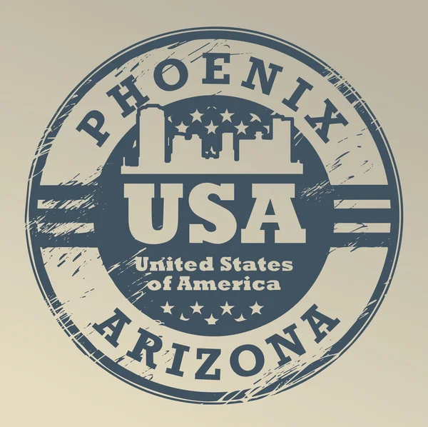 Arizona, phoenix stämpel — Stock vektor