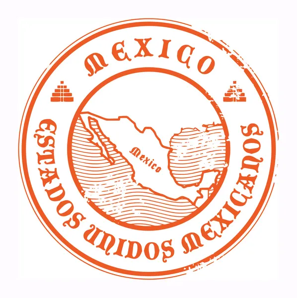 Mexico stamp — Stock Vector