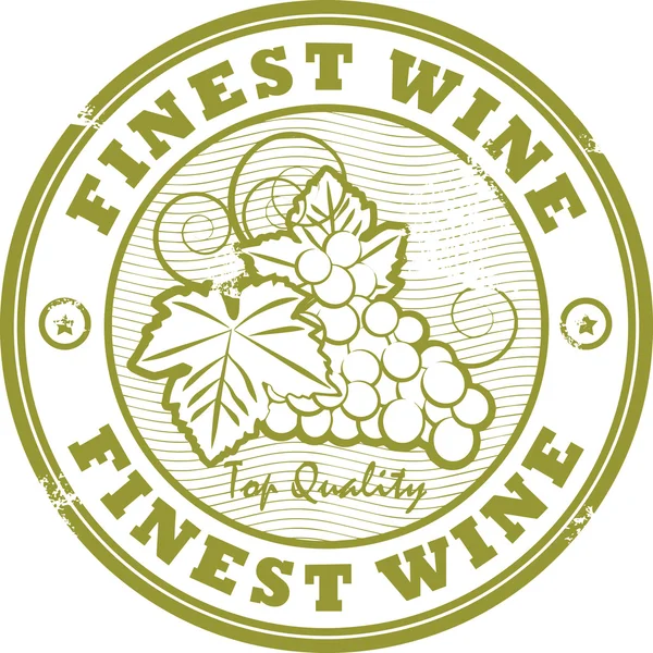 Fines Wine stamp — Stock Vector