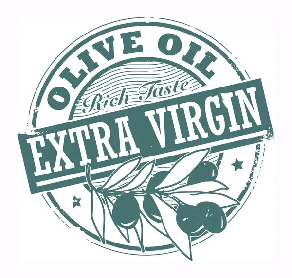 Додаткова марка оливкової олії Virgin — стоковий вектор