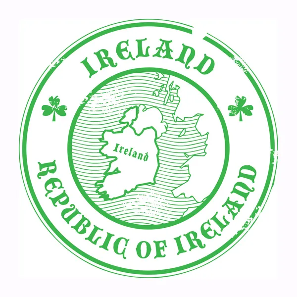 Timbre Irlande — Image vectorielle