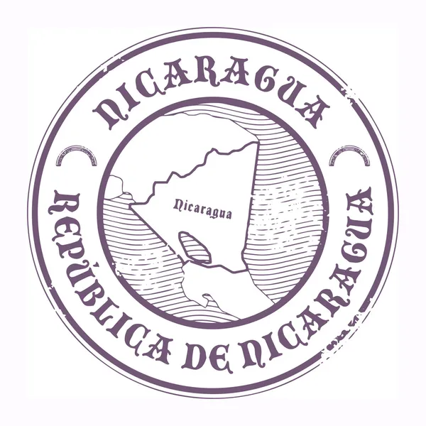 Nicaragua Sello — Archivo Imágenes Vectoriales