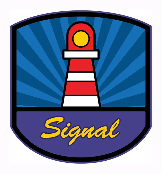 Signaal etiket — Stockvector