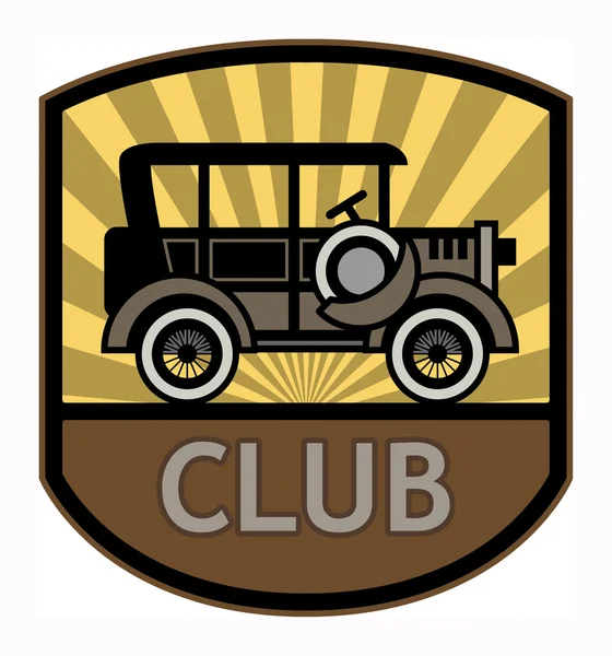 Retro Club címke — Stock Vector