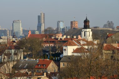 Vilnius eski kasaba cityscape