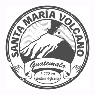 Santa maria yanardağ, guatemala damgası