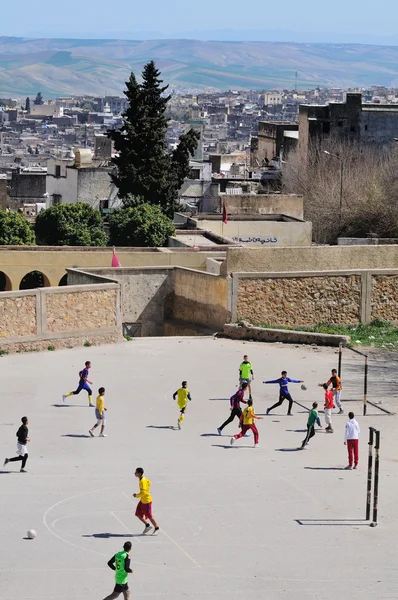 Futbol bir şehir Fes — Stok fotoğraf