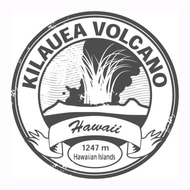 Kilauea Volkanı, hawaii damgası