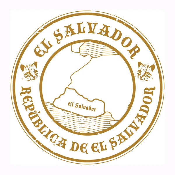 El Salvador sello — Archivo Imágenes Vectoriales